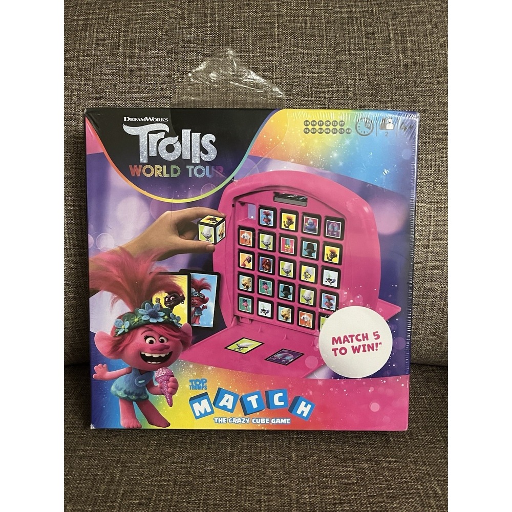 TROLLS 2 World Tour Top Trumps DreamWorks Match Toy Crazy Cube Game New